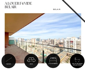 Vente  A VENDRE F4 VIDE BELAIR VUE SUR MER  appartement, a A VENDRE F4 VIDE BELAIR VUE SUR MER 